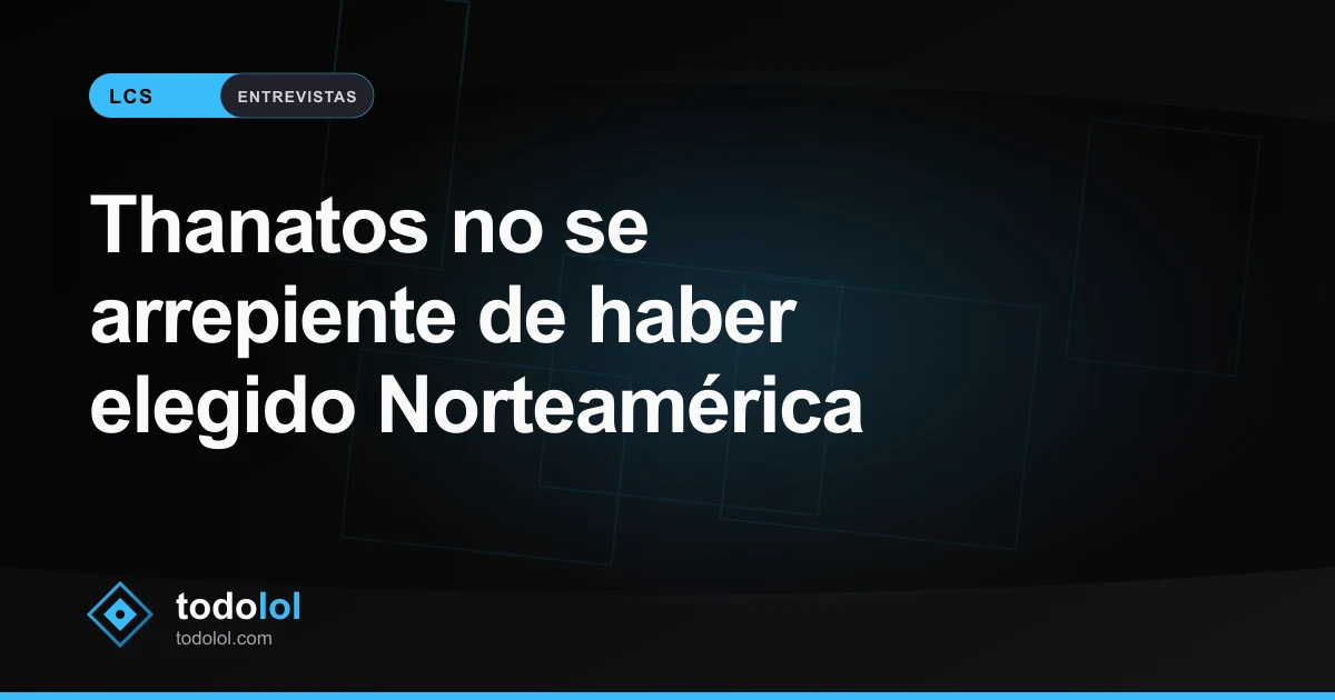 Portada de Thanatos no se arrepiente de haber elegido Norteamérica