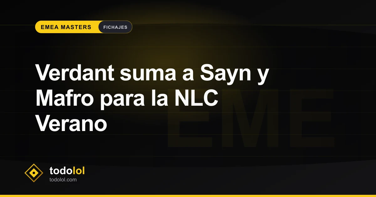 Portada de Verdant suma a Sayn y Mafro para la NLC Verano
