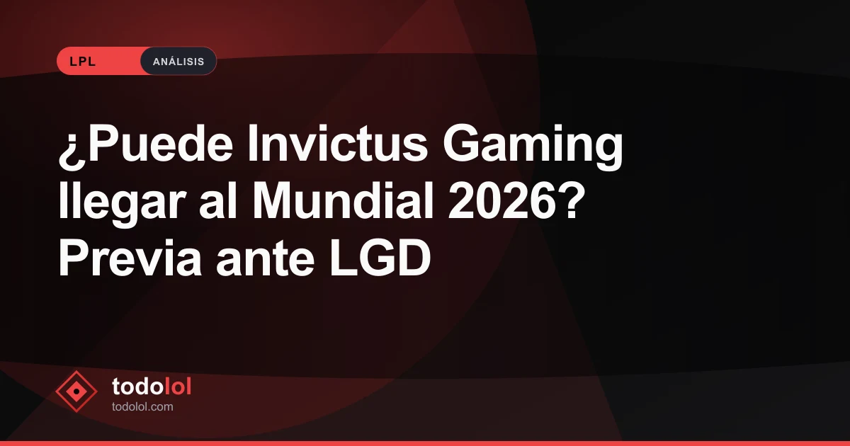 Portada de ¿Puede Invictus Gaming llegar al Mundial 2026? Previa ante LGD