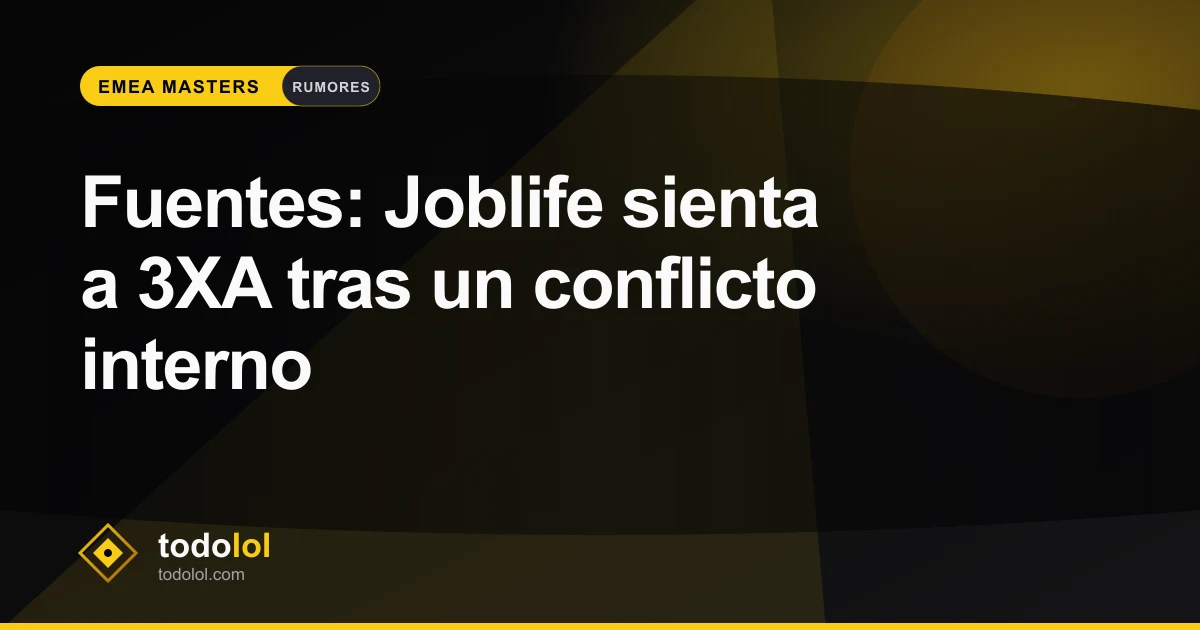 Portada de Fuentes: Joblife sienta a 3XA tras un conflicto interno