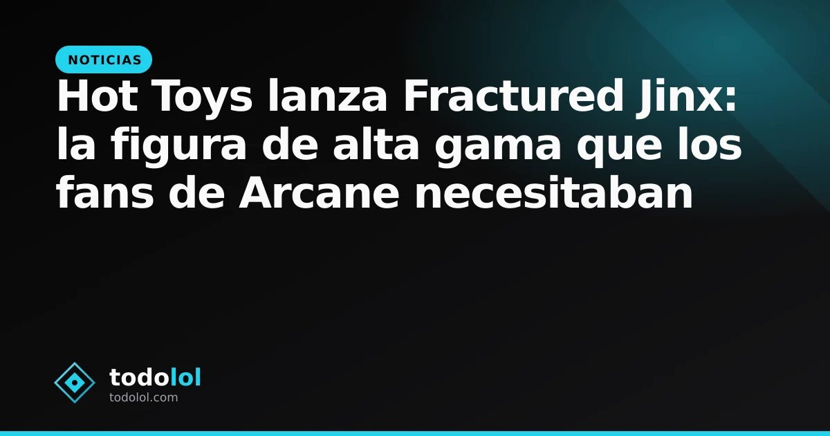 Portada de Hot Toys lanza Fractured Jinx: la figura de alta gama que los fans de Arcane necesitaban