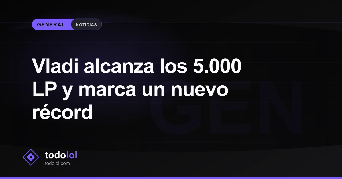 Portada de Vladi alcanza los 5.000 LP y marca un nuevo récord