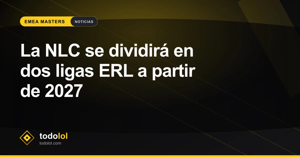 Portada de La NLC se dividirá en dos ligas ERL a partir de 2027