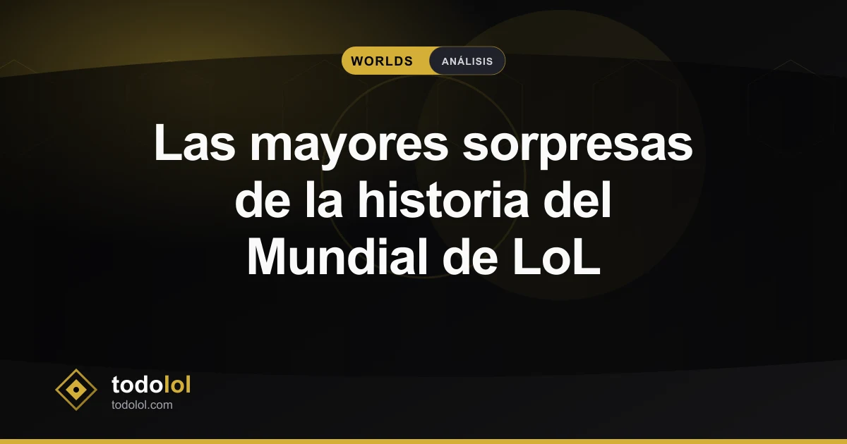 Portada de Las mayores sorpresas de la historia del Mundial de LoL