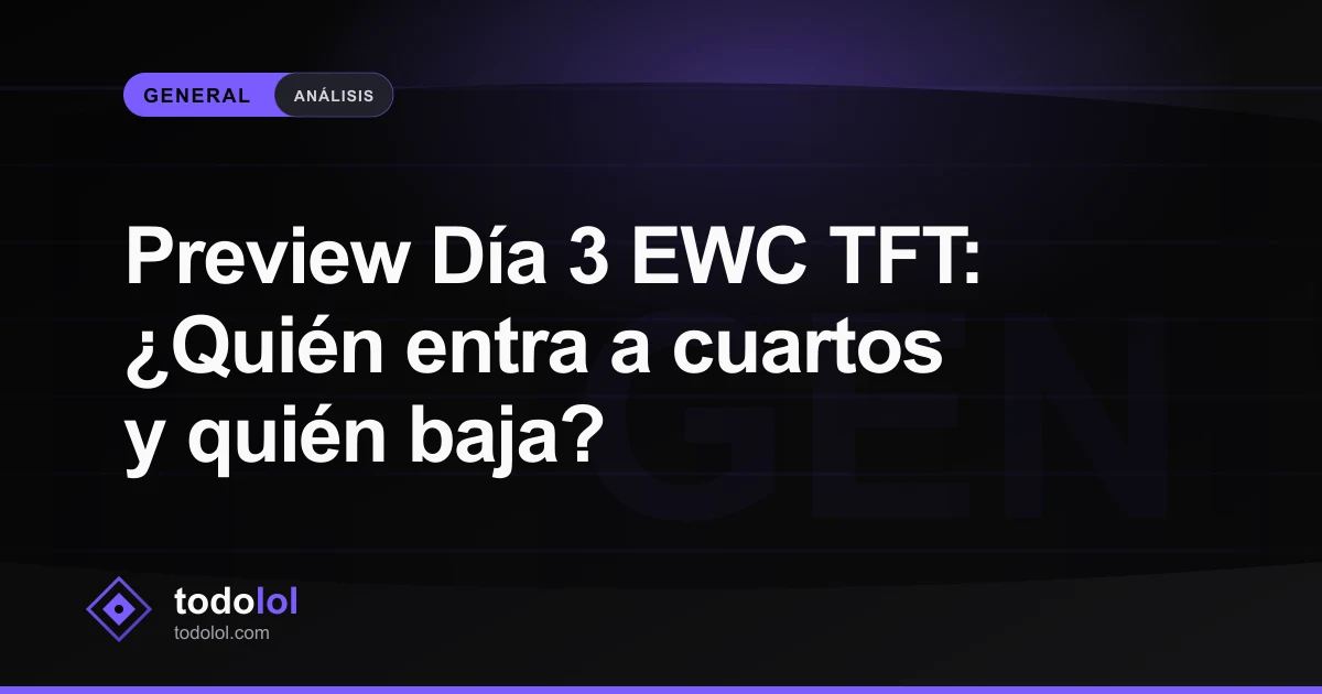 Portada de Preview Día 3 EWC TFT: ¿Quién entra a cuartos y quién baja?