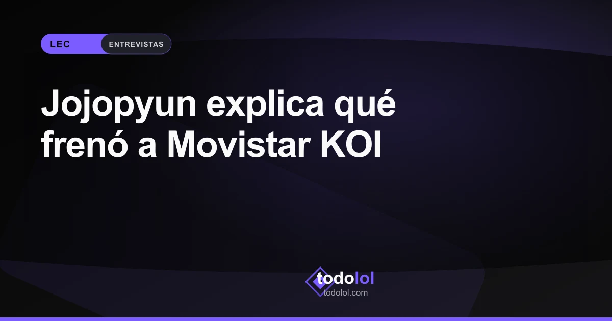 Portada de Jojopyun explica qué frenó a Movistar KOI
