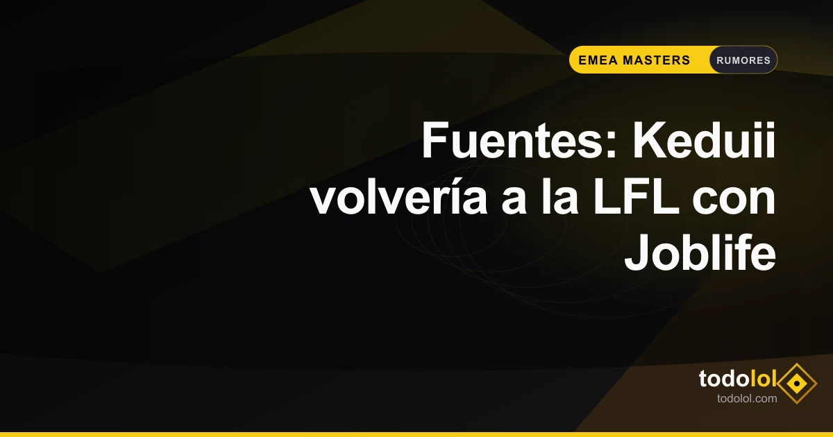 Portada de Fuentes: Keduii volvería a la LFL con Joblife