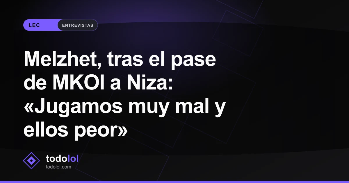 Portada de Melzhet, tras el pase de MKOI a Niza: «Jugamos muy mal y ellos peor»