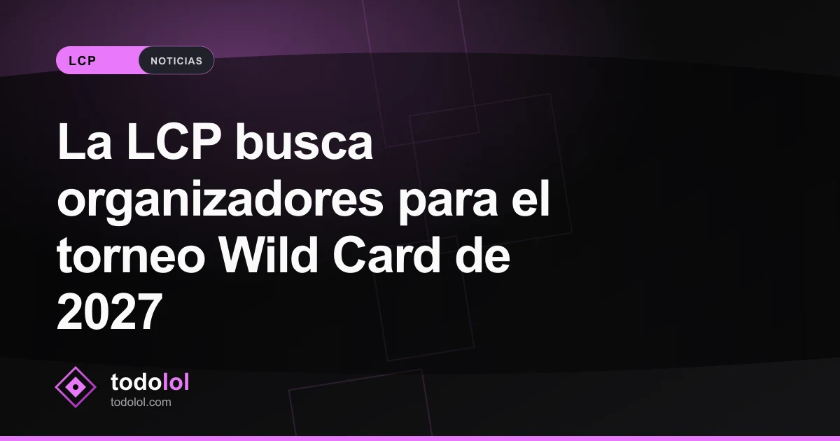 Portada de La LCP busca organizadores para el torneo Wild Card de 2027