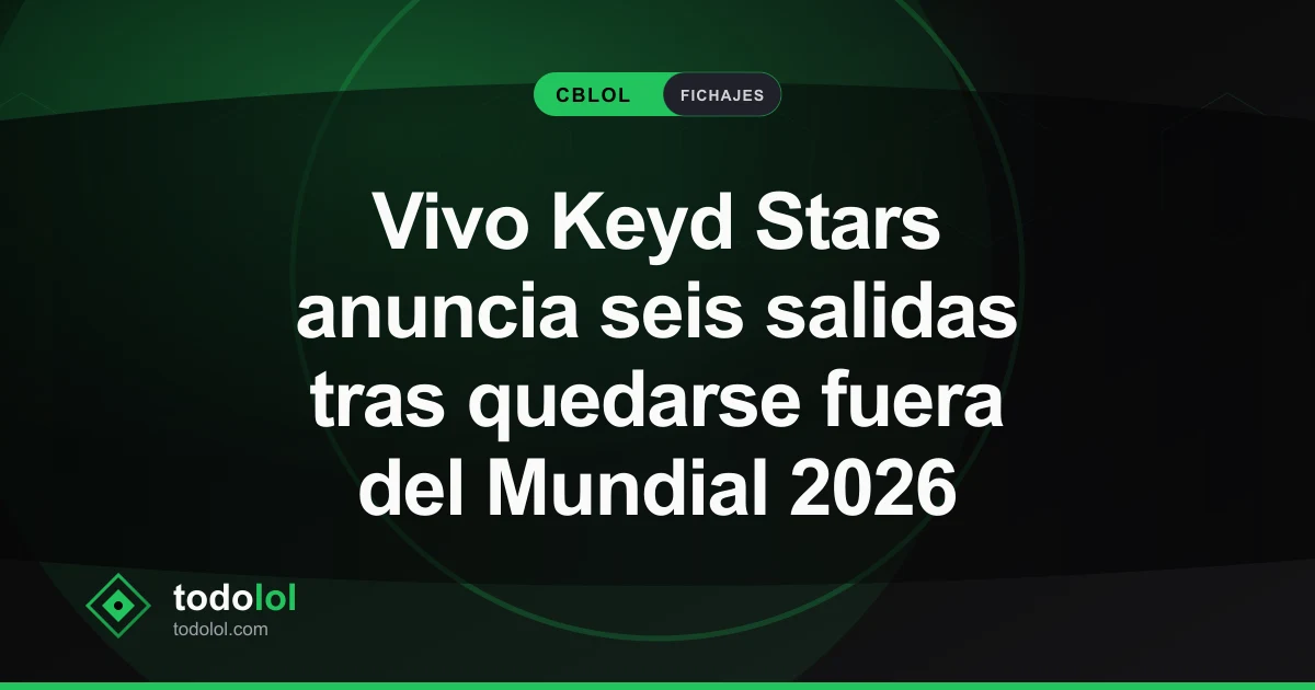 Portada de Vivo Keyd Stars anuncia seis salidas tras quedarse fuera del Mundial 2026