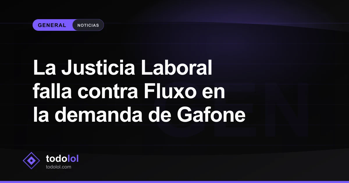 Portada de La Justicia Laboral falla contra Fluxo en la demanda de Gafone